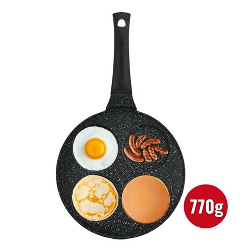 Poêle à Crêpes Et Galettes Avec Revêtement En Marbre 4 Emplacements 26cm Hgcp264ho