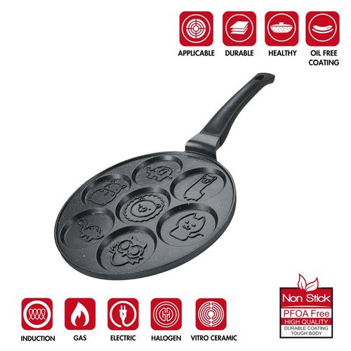 Poêle à Crêpes Et Galettes Avec 7 Motifs Animaux 26cm  Hgcp267anl