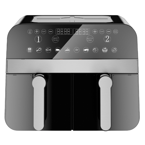 Friteuse à Air Chaud Airfryer Numérique Double Panier Noire 2400w 9l  Cnafd45nb