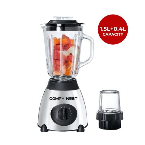 Blender Mixeur En Verre 2en1 Fonction Pulse 800w  Cnblg15p