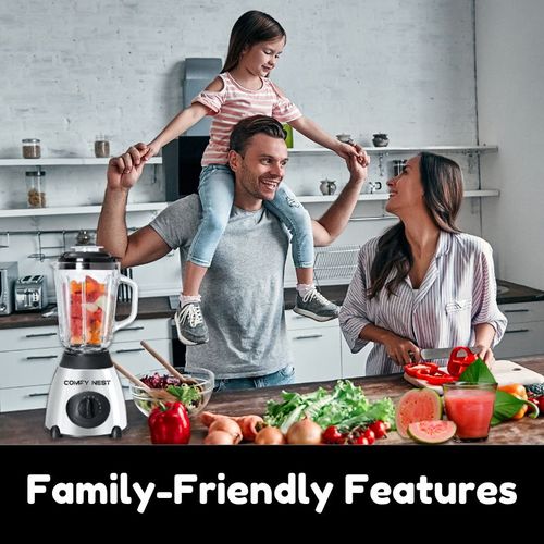 Blender Mixeur En Verre 2en1 Fonction Pulse 800w  Cnblg15p