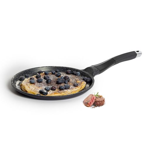 Poêle à Crêpe 26 Cm Noir Royaltyline Rlcp26m