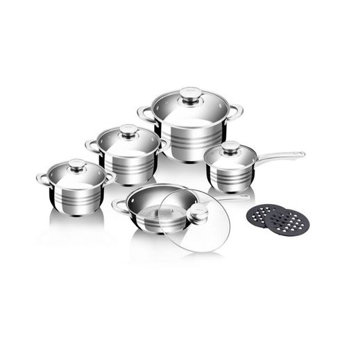 Batterie De Cuisine 12 Pièces Inox  Rl1232