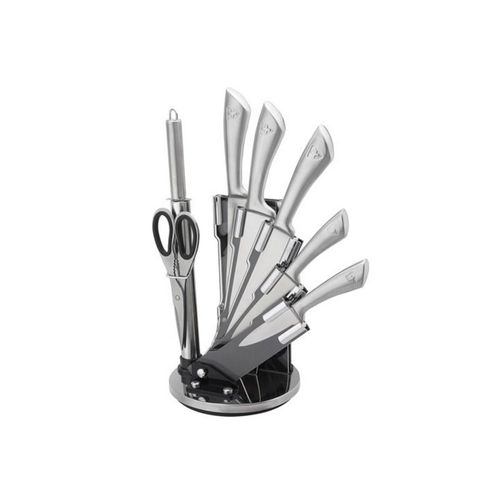 Set De Couteaux Avec Support 8 Pieces Royaltyline Rlkss600