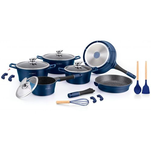 Batterie De Cuisine 14 Pièces Bleu  Rles1014m-blu
