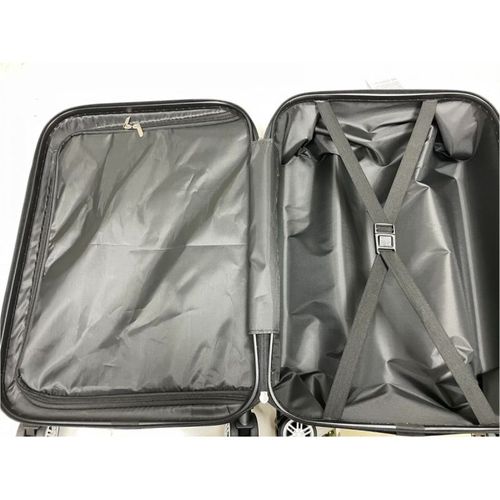 Set 3 Valises 36-67-98 Litres Abs Avec 4 Roulettes Argenté  Rllts18706-sil