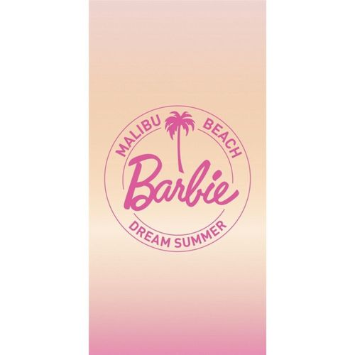 Serviette De Plage - Logo Barbie - 70 Cm X 140 Cm