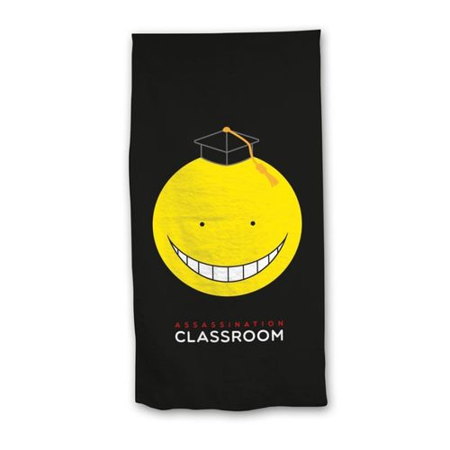 Serviette De Plage - Assassination Classroom - Smiley Jaune - 70x140 Cm