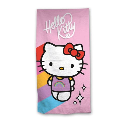 Serviette De Plage Rose - Hello Kitty - 70x140 Cm