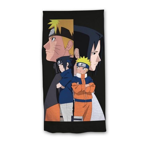 Serviette De Plage - Naruto Et Sasuke - 70x140 Cm