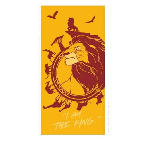 Serviette De Plage - Le Roi Lion - I'm The King - 70x140 Cm