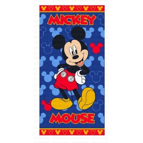 Serviette De Plage - Mickey Mains Sur Ses Hanches - 70x140 Cm