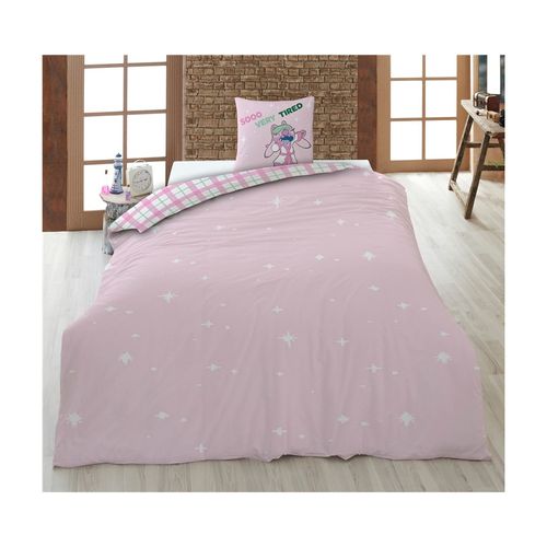 Parure De Lit 140x200 Cm - Stitch  (lilo et Stitch) Rose
