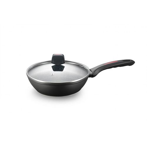 Faitout Marbre Faitout Royalty Line Marbre 10.5L - Induction, Gaz, électrique 28 Cm Noir Faitout Poignées Anti-chaud