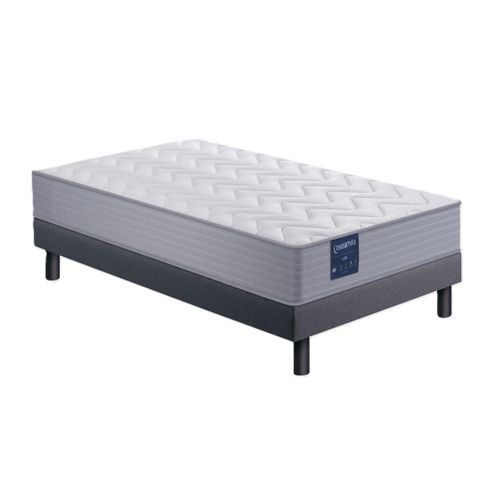 Matelas mousse 90x190 cm DREAMEA LISA roulé ép.20 cm