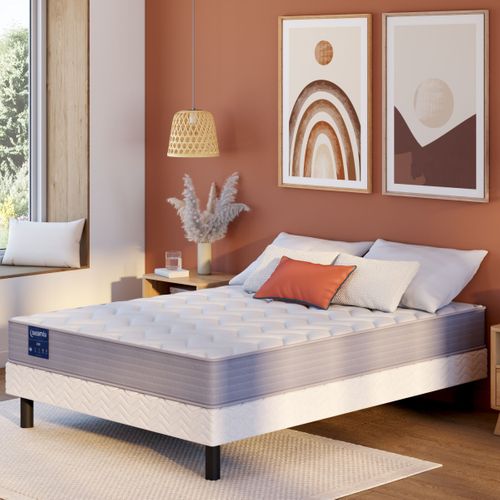 Matelas mousse 160x200 cm DREAMEA LISA roulé ép.20 cm