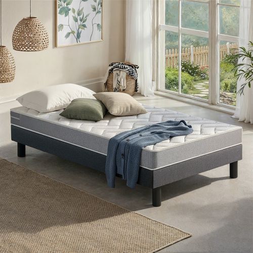 Matelas mousse 90x190 cm DREAMEA MALO roulé ép.13 cm