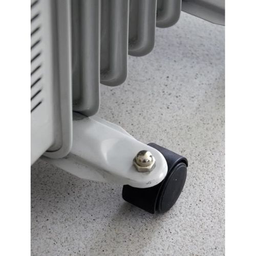 Radiateur Électrique Bain D'huile - 2000w - 240v - Jusqu'a 30m3 - Gris