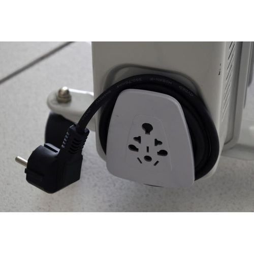 Radiateur Électrique Bain D'huile - 2000w - 240v - Jusqu'a 30m3 - Gris