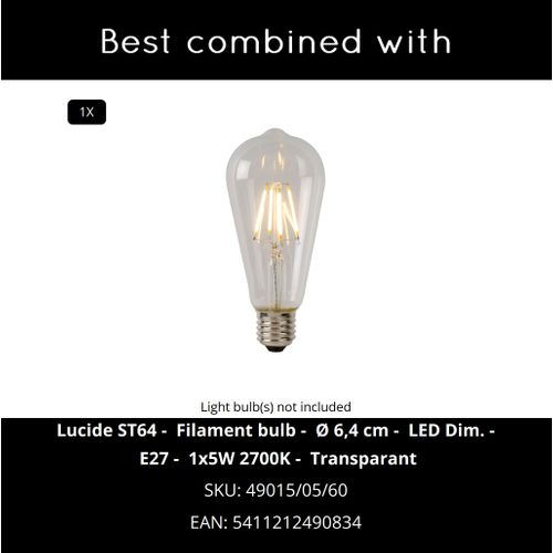 Bodo Suspension - Bois Clair - 1xe27