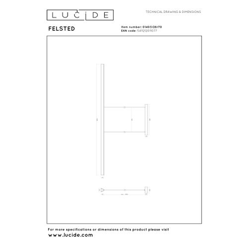 Felsted Suspension - Noir - LED Intégré