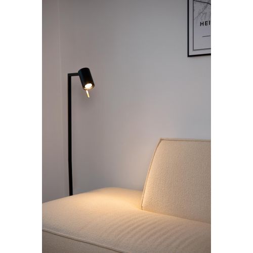 Lesley Lampadaire / Lampe De Lecture - Noir - 1xgu10