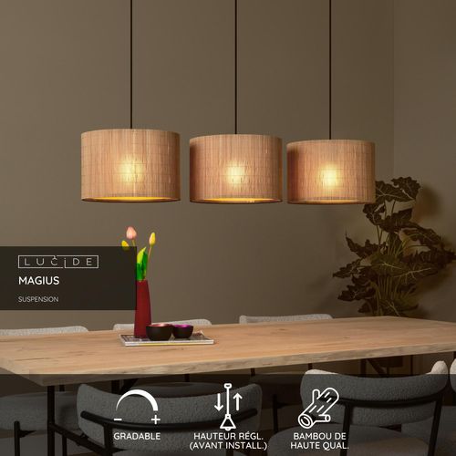 Magius Suspension - Naturel - 3xe27