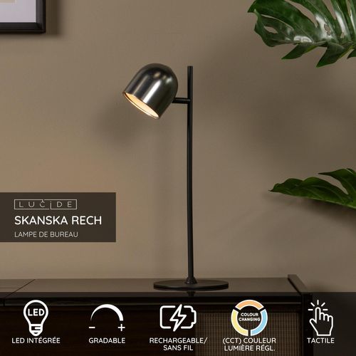 Skanska Rech Lampe De Bureau - Fer Gris - LED Intégré