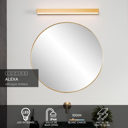 Alexa Applique Murale - Or Mat / Laiton - LED Intégré