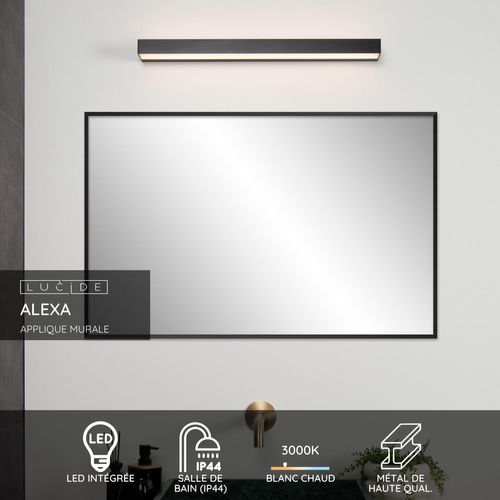 Alexa Applique Murale - Noir - LED Intégré