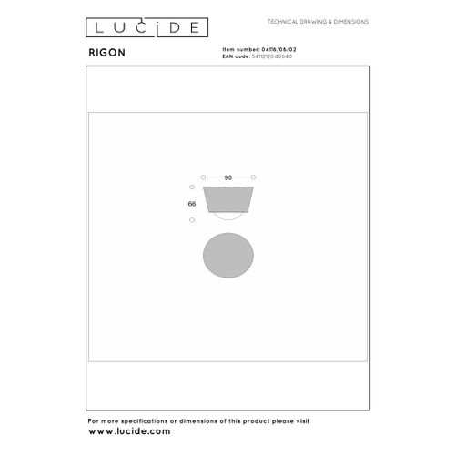 Rigon Plafonnier - Or Mat / Laiton - LED Intégré