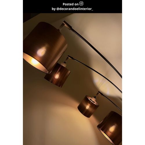 Rankos Lampadaire - Noir - 5xe14