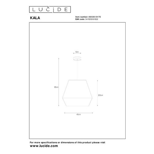 Kala Suspension - Taupe - 1xe27