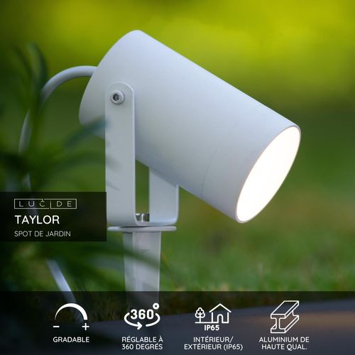 Taylor Spot De Jardin - Blanc - 1xgu10