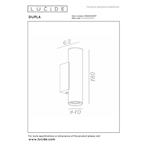 Dupla Spot Mural - Café - 2xgu10 (mr11)