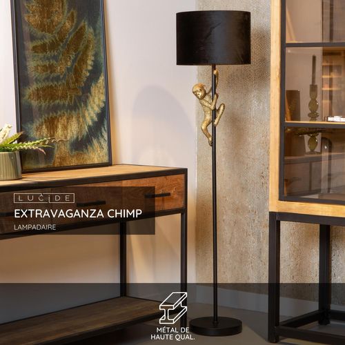 Extravaganza Chimp Lampadaire - Noir - 1xe27