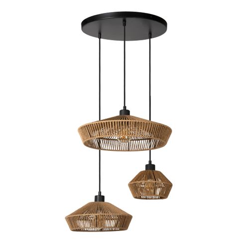 Yunkai Suspension - Naturel - 3xe27