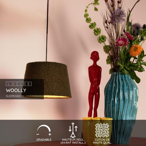Woolly Suspension - Vert - 1xe27