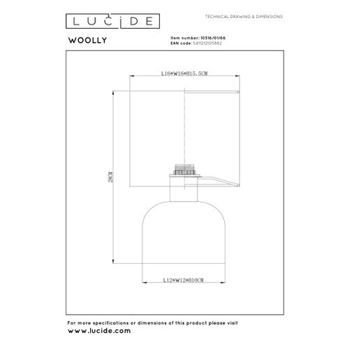 Woolly Lampe De Table - Rose - 1xe14
