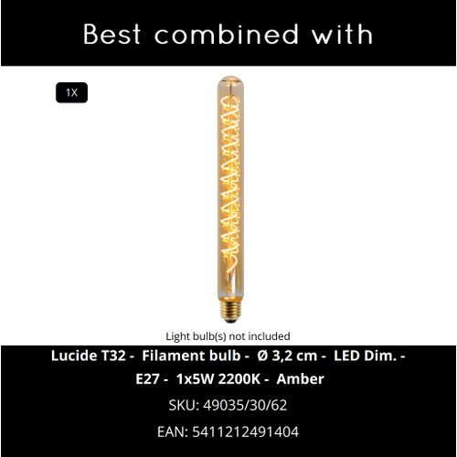 Esterad Lampadaire - Vert - 1xe27