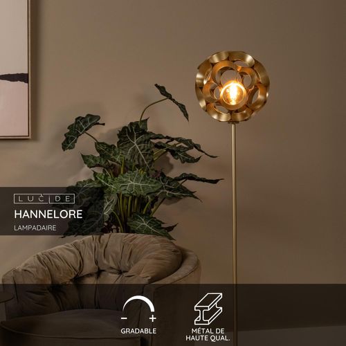 Hannelore Lampadaire - Or Mat / Laiton - 1xe27