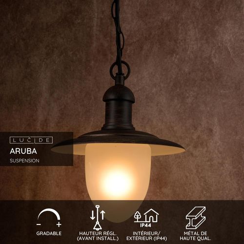 Aruba Suspension - Rouille - 1xe27