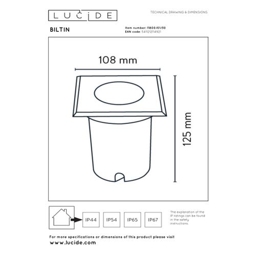 Biltin Spot De Sol - Noir - 1xgu10