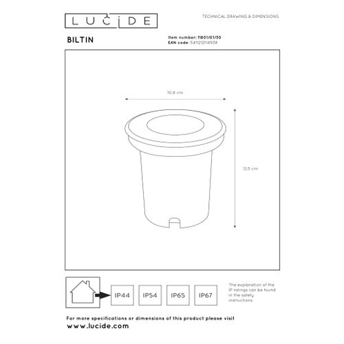 Biltin Spot De Sol - Noir - 1xgu10