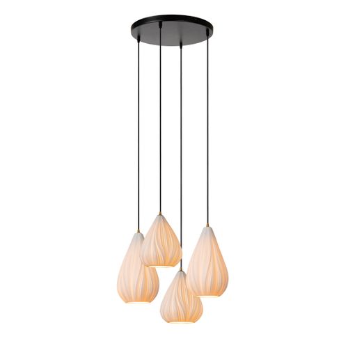 Cinzia Suspension - Blanc - 4xe27