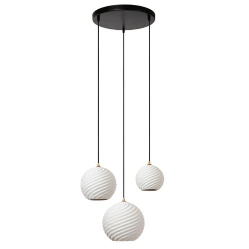 Bina Suspension - Blanc - 3xe27