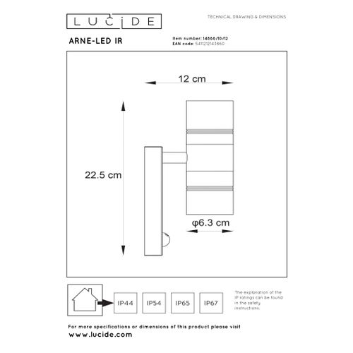 Arne-led Ir Spot Mural - Chrome Dépoli - 2xgu10