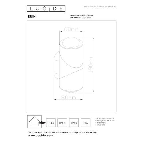 Erin Spot Mural - Noir - LED Intégré