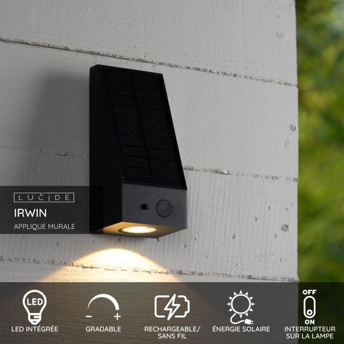 Irwin Applique Murale - Noir - LED Intégré