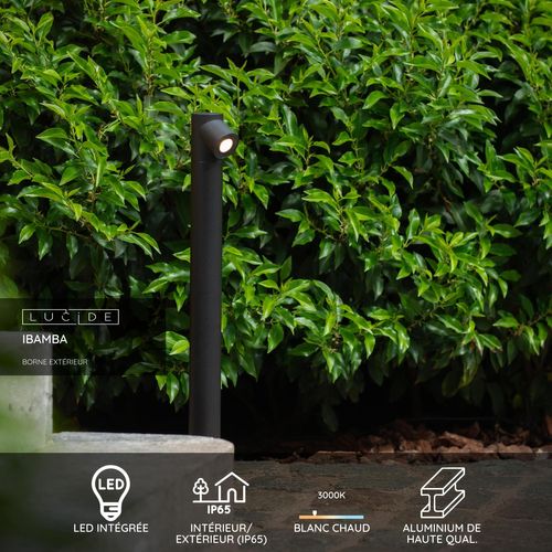 Ibamba Borne Extérieur - Noir - LED Intégré